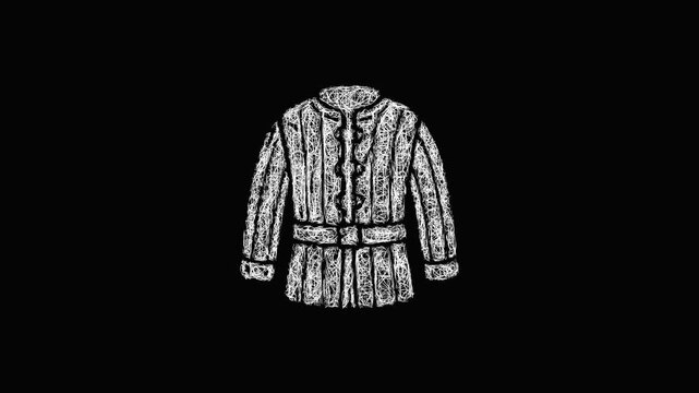 Sketch gambeson icon animation - smooth progressive reveal