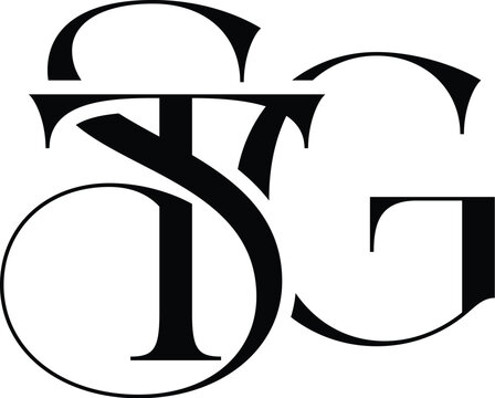 Letter STG fashion logo design