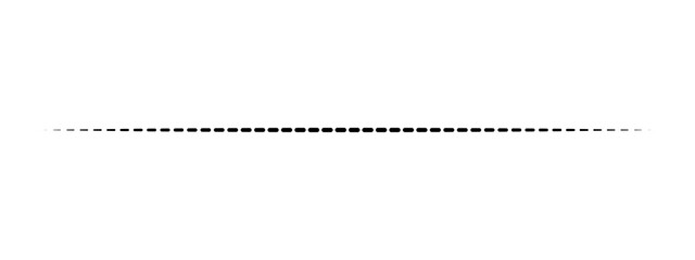 Black horizontal dashed line with fading edges Vector © Game