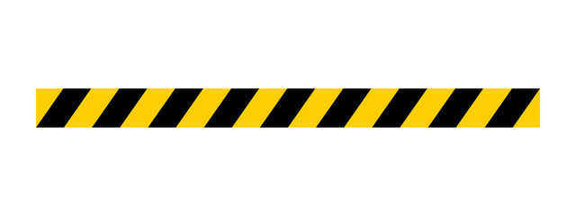 Black and yellow hazard warning stripe tape design Vector © Game