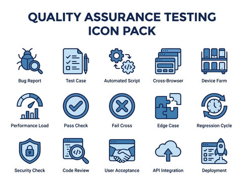 Quality Icons Set Outline Vector for UI, Web and Mobile App