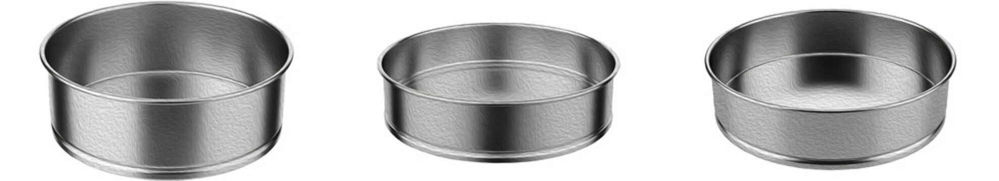 isolated set of the Avanti Drum Sieve  on withe background PNG photo high quality''