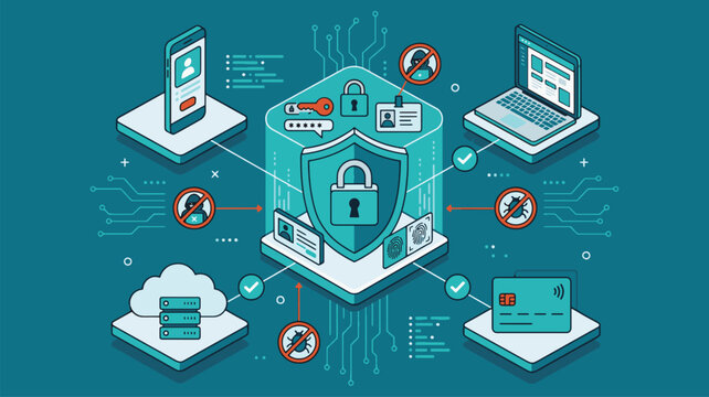 Isometric Cyber Security Network Infrastructure Protocol with Shield Lock and Biometric Identity Verification