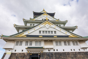 Fototapeta premium Osaka Castle main tower, Osaka, Japan 