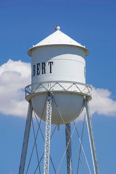 Retro water tower in city of Gilbert Arizona