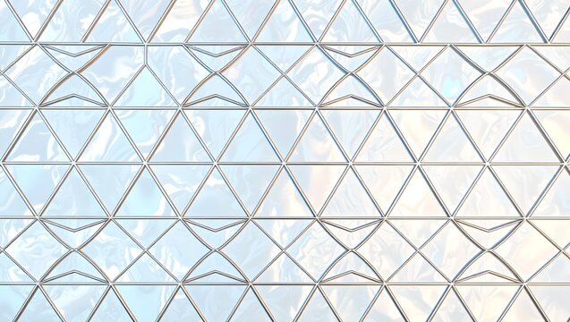 Elegant Mother of Pearl Voronoi Pattern Seamless Background