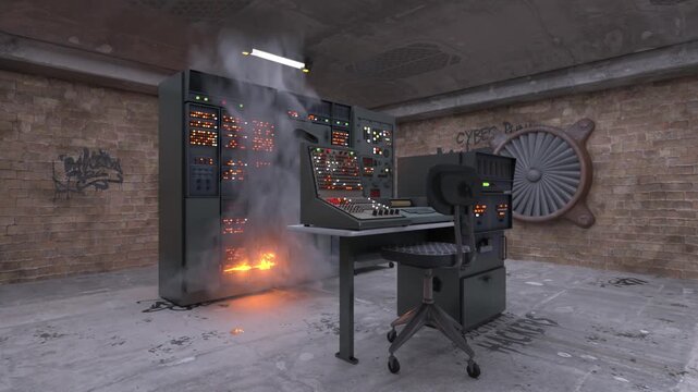 モニタリングルーム　3DCGレンダリング