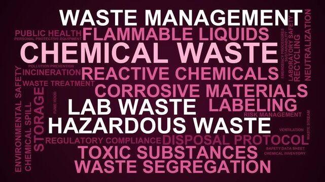 Chemical Waste Word Cloud