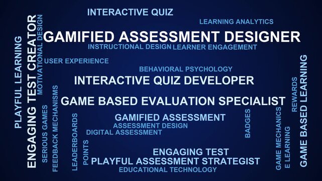 Gamified Assessment Designer Word Cloud