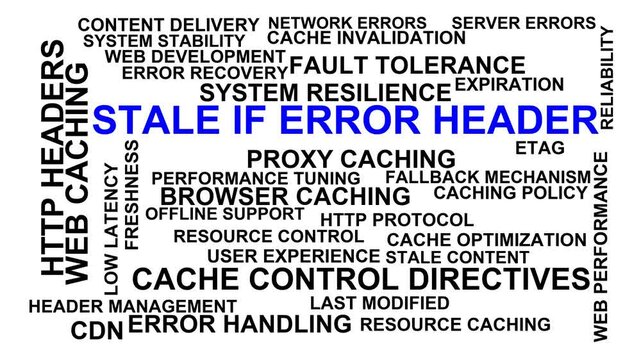 Stale If Error Header Word Cloud