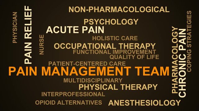 Pain Management Team Word Cloud