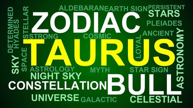 Taurus Word Cloud