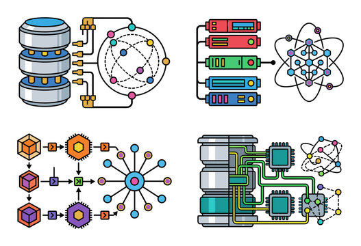 Depicting data-flow concepts, network architecture, and big-data management across a cloud-computing environment