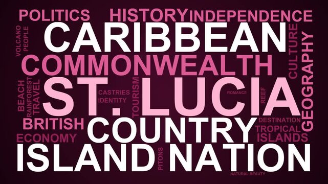 St. Lucia Word Cloud