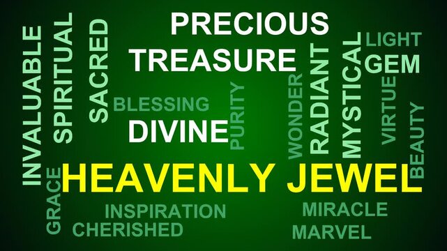 Heavenly Jewel Word Cloud