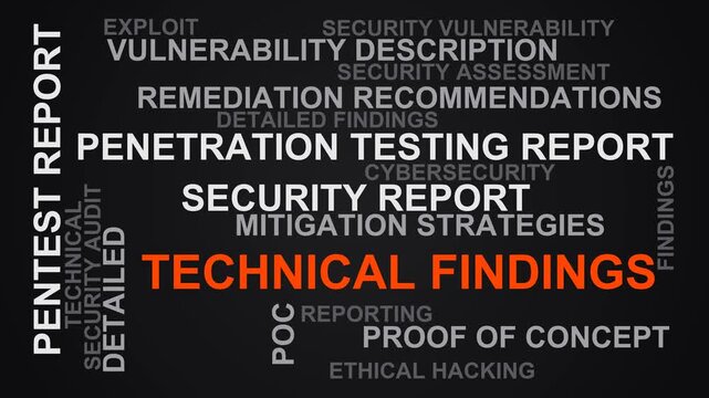 Technical Findings Word Cloud