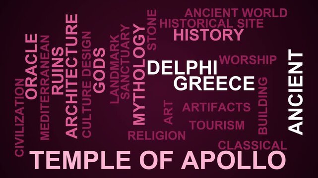 Temple Of Apollo Word Cloud