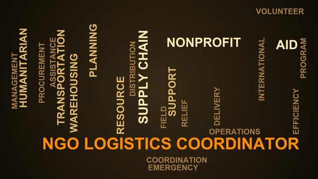 Ngo Logistics Coordinator Word Cloud