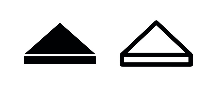 Eject Button Vector Icons Set. Media Player Control Symbol.