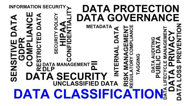 Data Classification Word Cloud
