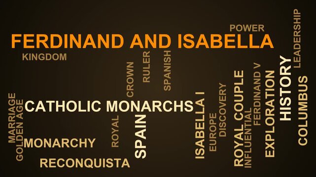 Ferdinand And Isabella Word Cloud