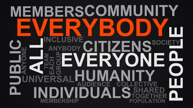 Everybody Word Cloud