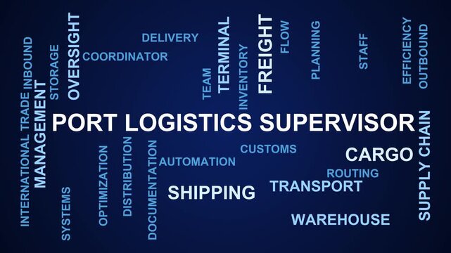 Port Logistics Supervisor Word Cloud