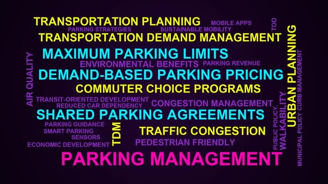 Parking Management Word Cloud