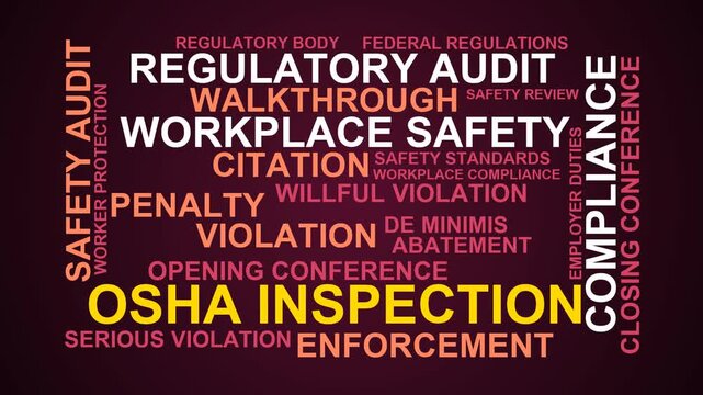 Osha Inspection Word Cloud