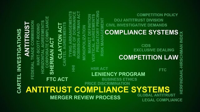 Antitrust Compliance Systems Word Cloud