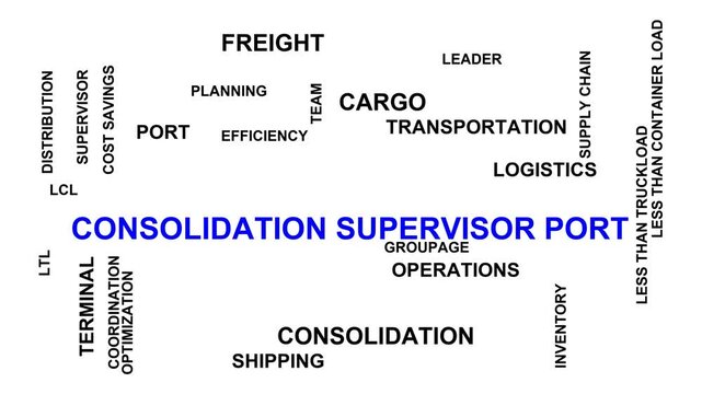Consolidation Supervisor Port Word Cloud