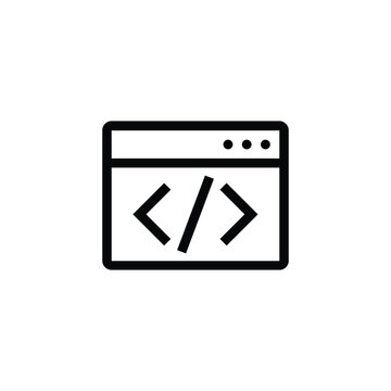 Browser Window Code HTML Developer Icon