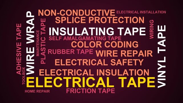 Electrical Tape Word Cloud