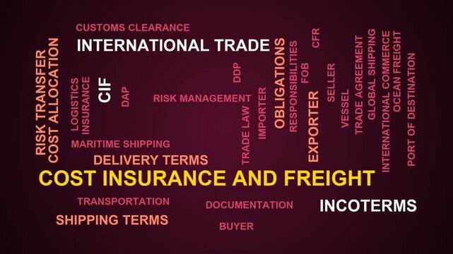 Cost Insurance And Freight Word Cloud