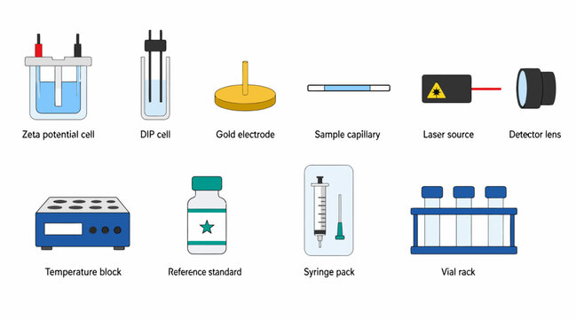 Laboratory equipment and scientific tools collection.
