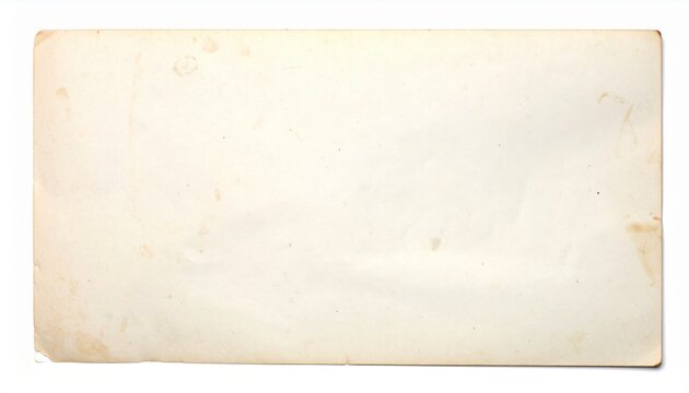 Vintage Blank Photo Paper, Old Paper Texture, Aged Cardboard Background, Faded Yellowish Hue