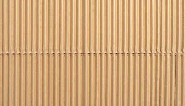 Corrugated Cardboard Texture Background, Seamless Kraft Paper Packaging Pattern