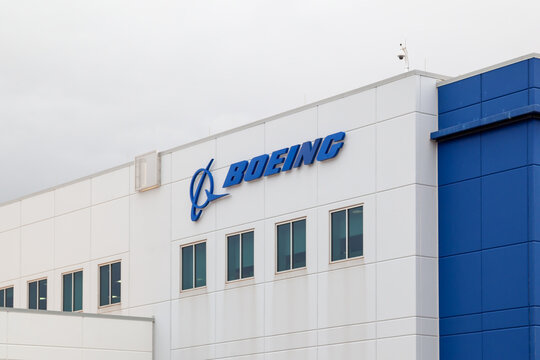 Oklahoma City, OK, USA - March 21, 2022: The Boeing Company facility in Oklahoma City, OK, USA. 
