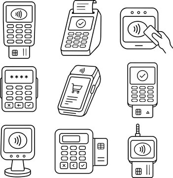 Contactless payment terminal and POS device set