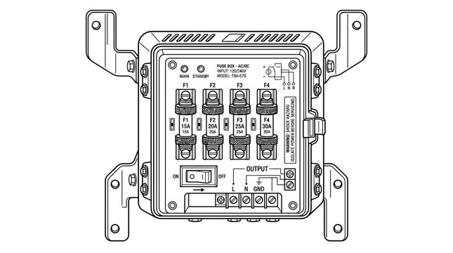 Automotive Electrical Fuse Box Distribution Block Diagram