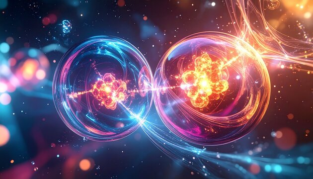 Quantum Entanglement - Two Particles Linked in a Mysterious Connection.