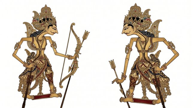 Arjuna shadow puppet