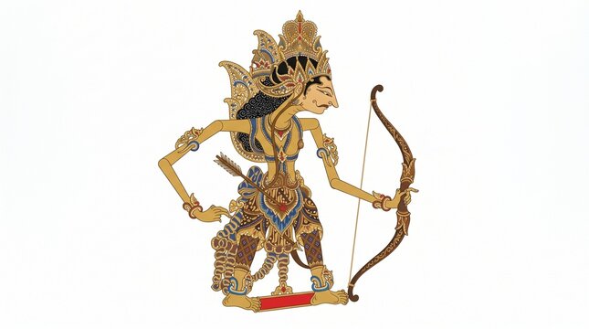 Arjuna shadow puppet