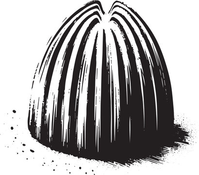 Monochrome Brushstroke: A Sumi-e Style Interpretation of a Madel