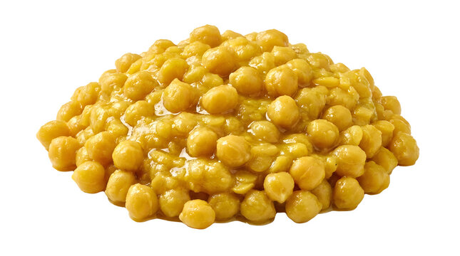 Vibrant Ethiopian kik alicha split pea stew cooked with turmeric, garlic, and ginger, forming a thick-textured savory mound isolated on a clean, solid white background