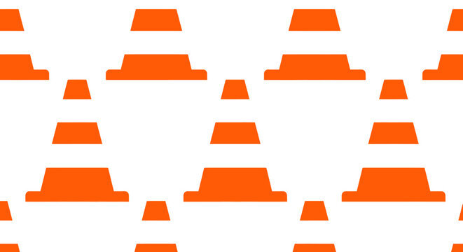 Traffic cones in various sizes.