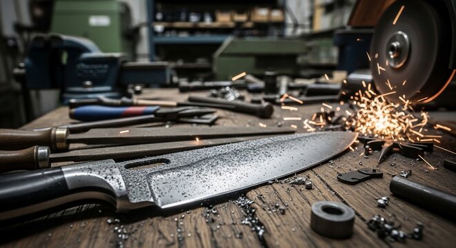 Knife and workshop tools
