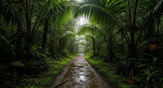 Jungle path landscape