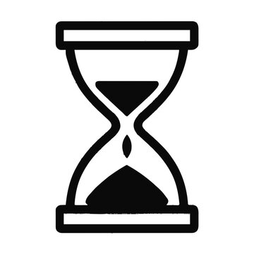 vector illustration of hourglass