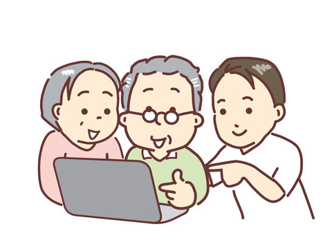 パソコンの使い方を教えてもらう、ネットショッピング、動画視聴など